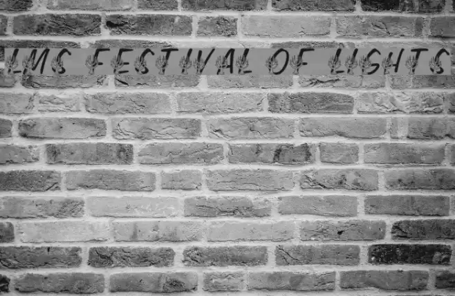 LMS Festival of Lights Font examples