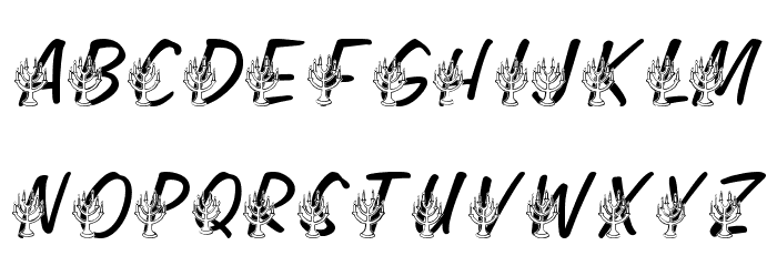 LMS Festival of Lights Font LOWERCASE