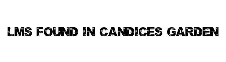 LMS Found In Candice's Garden Font