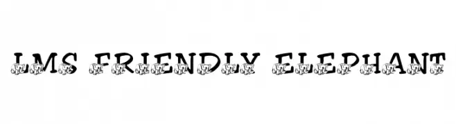 LMS Friendly Elephant  font caratteri gratis