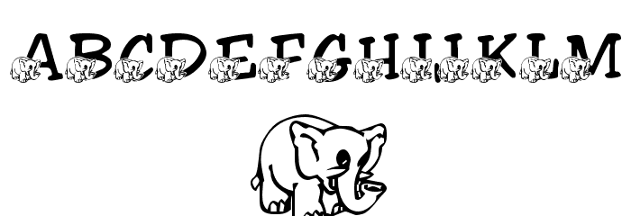 LMS Friendly Elephant Font OTHER CHARS