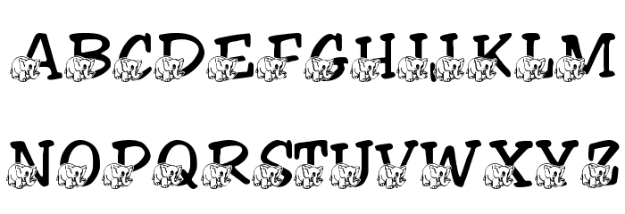 LMS Friendly Elephant Font LOWERCASE