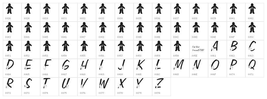 LMS Gingerbread Jam Character Map