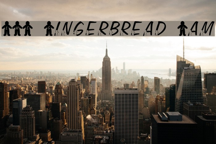 LMS Gingerbread Jam Font examples