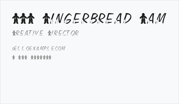 LMS Gingerbread Jam Business Card