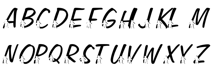 LMS Gingerbread Jam Font LOWERCASE
