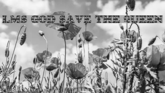 LMS God Save The Queen Font examples
