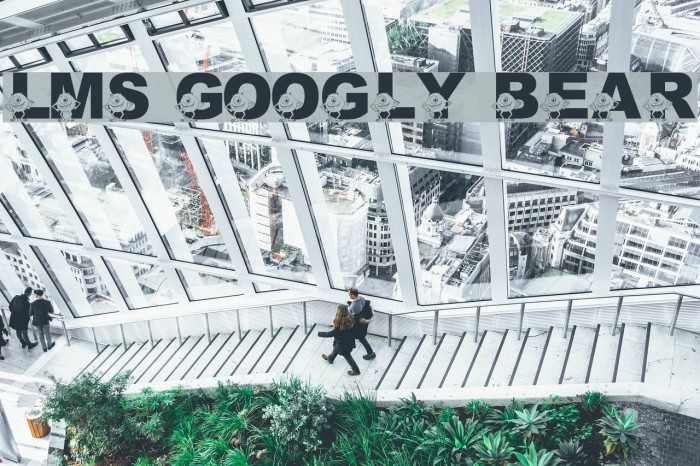 LMS Googly Bear Font examples
