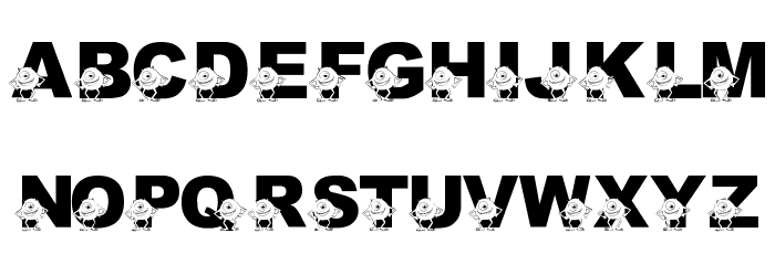 LMS Googly Bear Font LOWERCASE