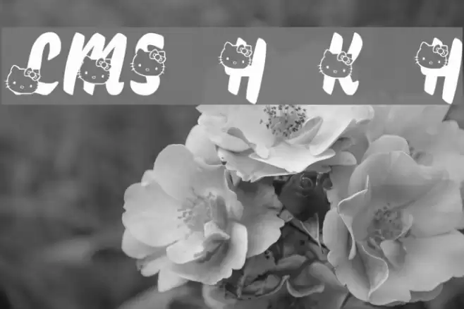 LMS Hello Kitty Hello Font examples