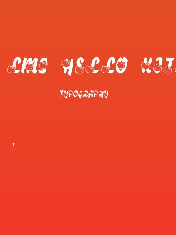 LMS Hello Kitty Hello Poster