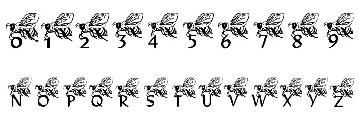 LMS Helpful Hunny Bee Font OTHER CHARS