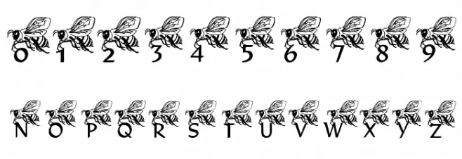 LMS Helpful Hunny Bee Font OTHER CHARS