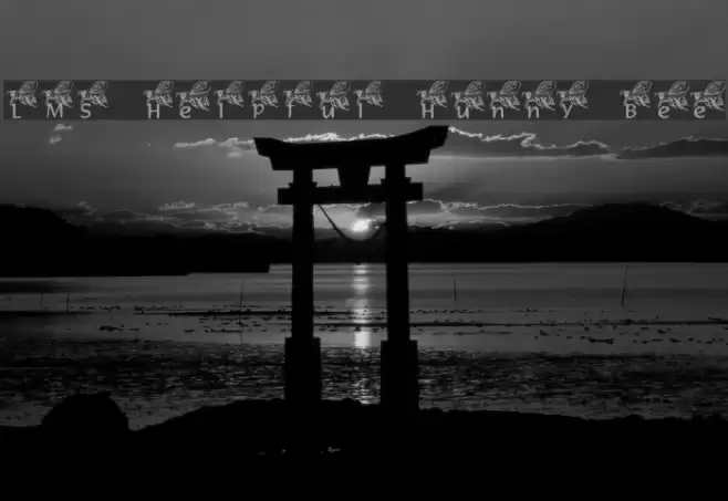 LMS Helpful Hunny Bee Font examples