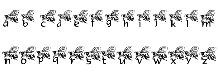 LMS Helpful Hunny Bee Font LOWERCASE