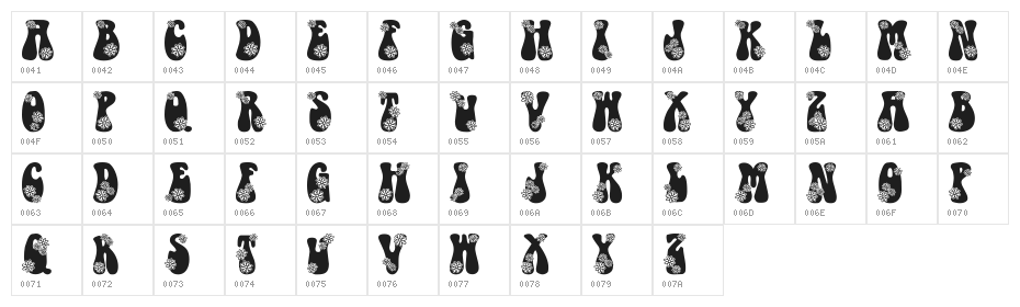 LMS Hippy Chick Character Map