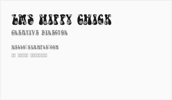 LMS Hippy Chick Business Card