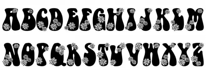 LMS Hippy Chick Caratteri MINUSCOLO