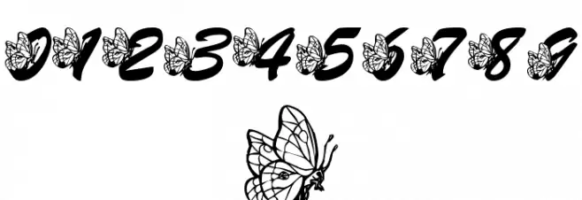 LMS Hogle Zoo Flutterbys Font OTHER CHARS