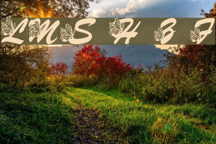 LMS Hogle Zoo Flutterbys Font examples