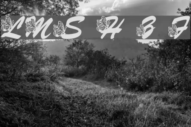 LMS Hogle Zoo Flutterbys Font examples
