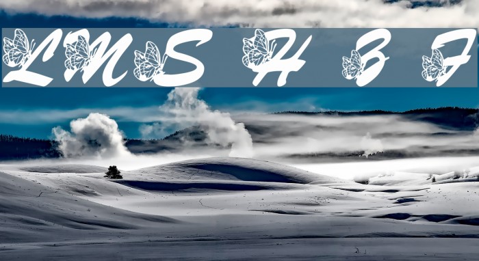 LMS Hogle Zoo Flutterbys Font examples