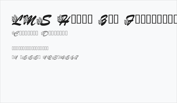 LMS Hogle Zoo Flutterbys Business Card