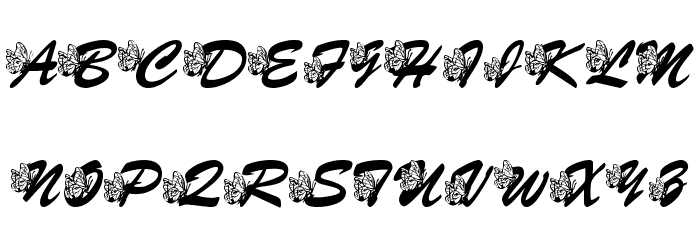 LMS Hogle Zoo Flutterbys Font LOWERCASE