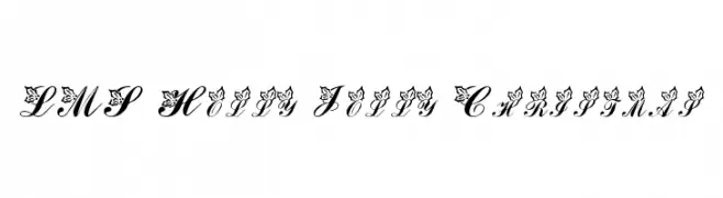 LMS Holly Jolly Christmas  Frei Schriftart Herunterladen