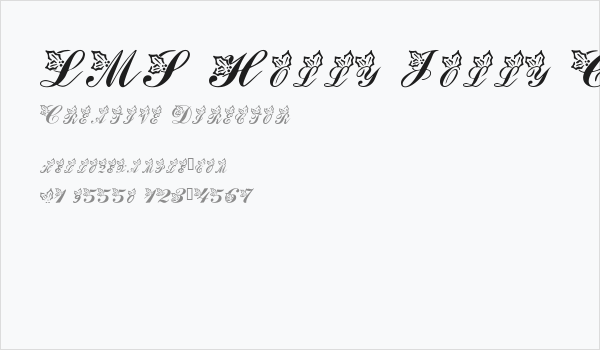 LMS Holly Jolly Christmas Business Card