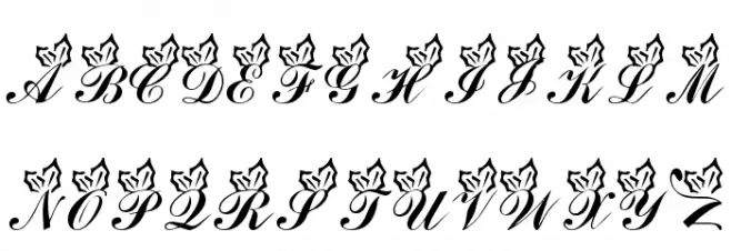 LMS Holly Jolly Christmas Schriftart Kleinbuchstaben