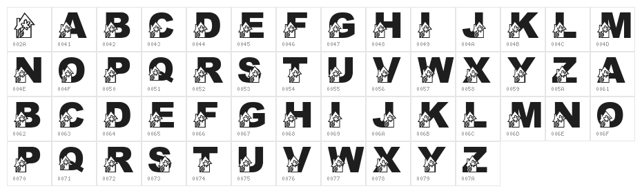LMS Holly's Greenhouse Character Map