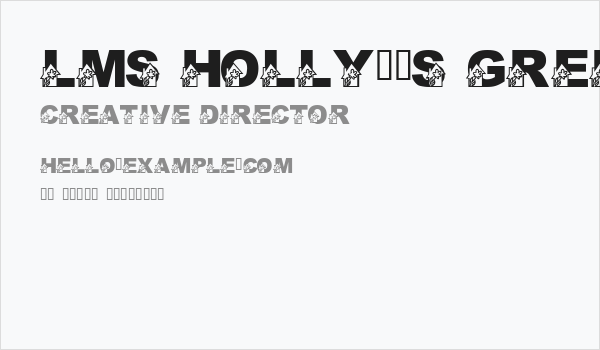 LMS Holly's Greenhouse Business Card
