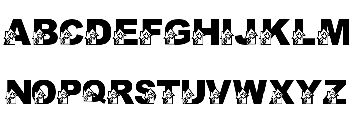 LMS Holly's Greenhouse Font LOWERCASE