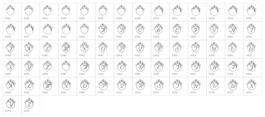 LMS How Lovely Are Thy Branches Character Map