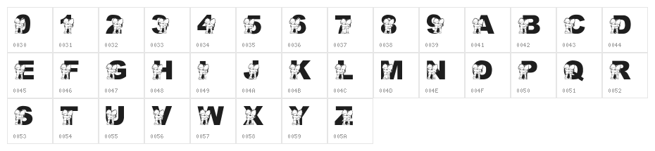 LMS Hug-O-War Character Map