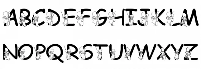 LMS Hundred Acre Halloween Шрифта ВЕРХНИЙ