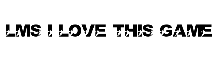 LMS I Love This Game  font caratteri gratis