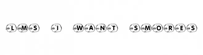 LMS I Want S'Mores  font caratteri gratis