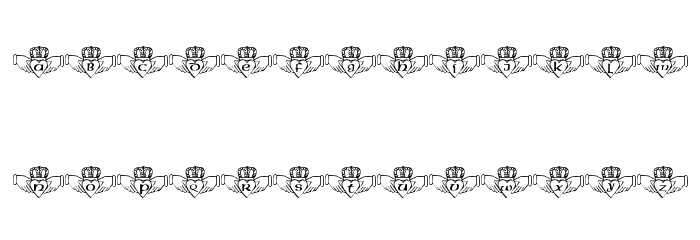 LMS Inside My Claddah Font LOWERCASE