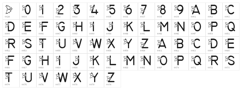 LMS Jolly Hollyday Character Map