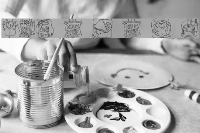 LMS Junk Food Junky Ding Bat Font examples