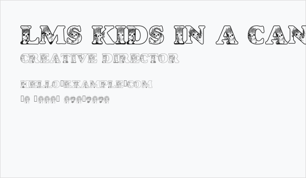 LMS Kids In A Candy Shop Business Card