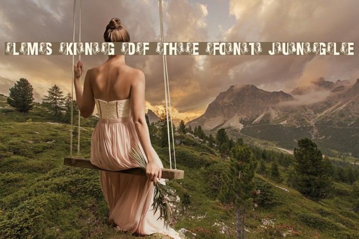 LMS King Of The Font Jungle Font examples
