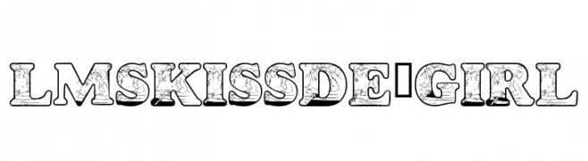 LMS Kiss de' Girl  नि: शुल्क फ़ॉन्ट्स डाउनलोड