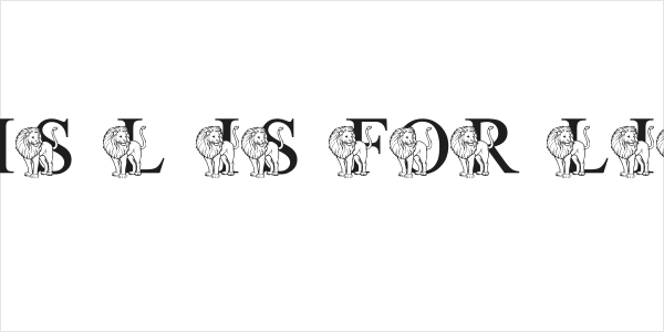 LMS L Is For Lion Logo