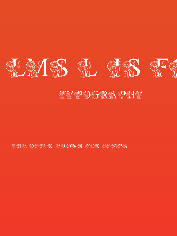 LMS L Is For Lion Poster