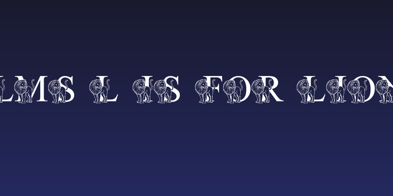 LMS L Is For Lion Social Header