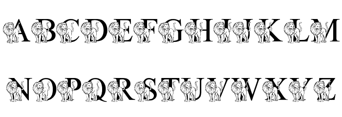 LMS L Is For Lion Font LOWERCASE