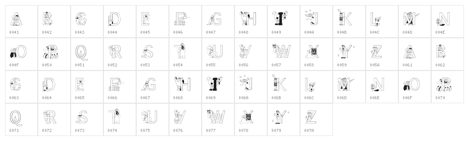 LMS Learn To Spell Character Map